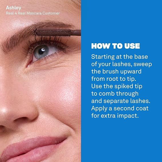 Babe Original 4 Real Mascara for Volume, Length & Lift, Brown