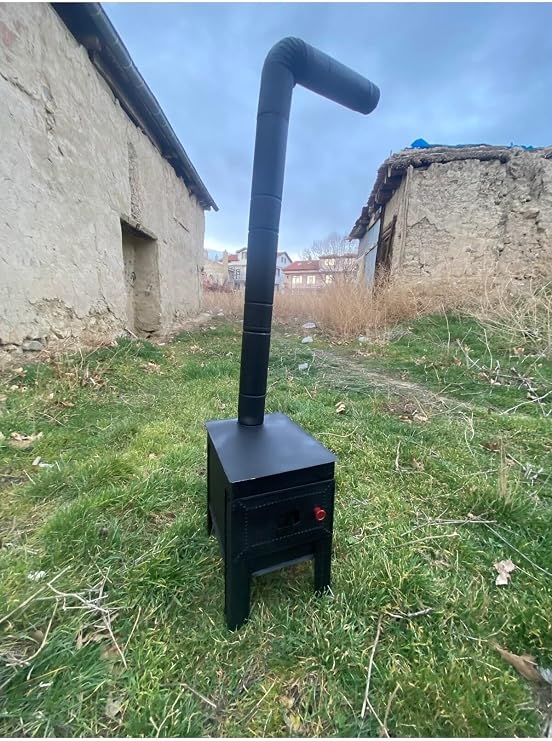 Soba Kamp Çadır Karavan Sobası Seti Sac Soba
