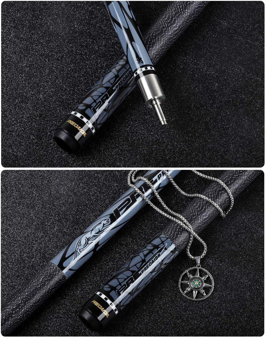 1/2ジョイントプールキュー、58インチ147CMハンドメイド1/2ジョイントメープルシャフト11.5MM13MMチップアメリカンナ 【macaco】