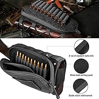 Vista 5 de PETAC GEAR Rifle táctico Buttstock Pack/soporte de carcasa ajustable bolsa de descanso mejillas para acción prolongada..