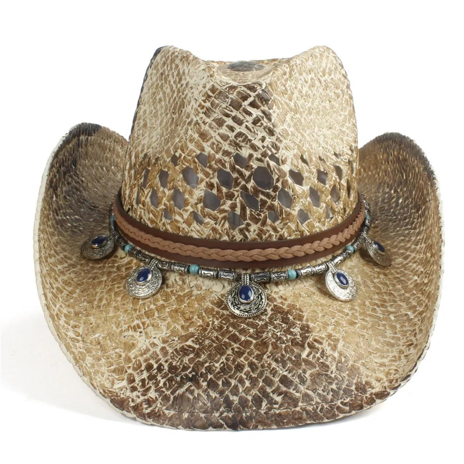 Sonnenhut Strohhut Hut Westlicher Cowboy Hut Für Frauen Männer Handgemachte Stroh Hombre Stroh Cowgirl Jazz Sun Caps