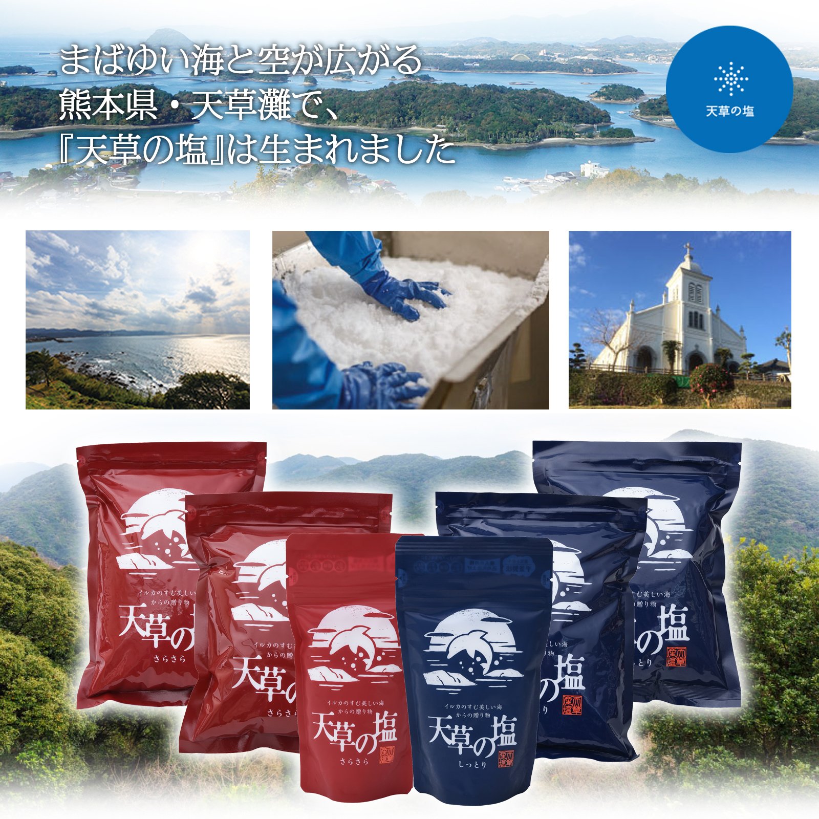 Amazon.co.jp: 九電産業 天草の塩 しっとり 200g : 食品・飲料・お酒