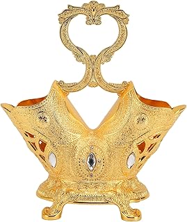 Metal Utensil Holder, European Style Retro Gold Flatware Caddy Rack, Vin...