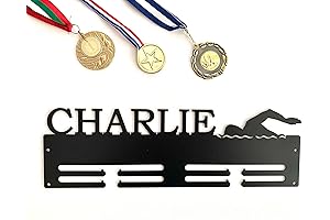 Personalized Swimming Medal Holder: Unwavering Determination