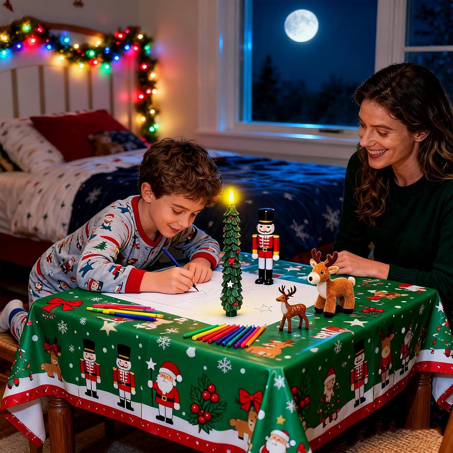 クリスマス電気キャンドル,LEDホリデー電気式クリスマスツリーキャンドルリモコン付き | ロマンティックなテーブル装飾 窓辺、ダイニ