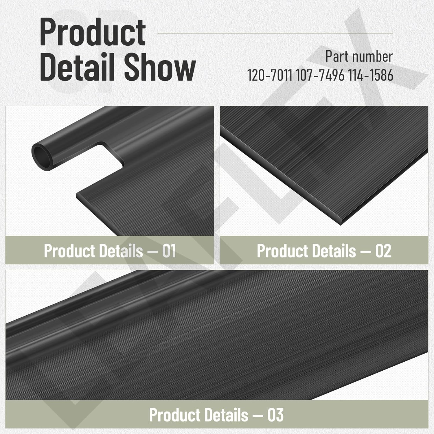 120-7011 Trailing Shield Flap Compatible with 21" Toro Walk Lawnmower, Replacement 107-7496, 114-1586 (2-Pack)