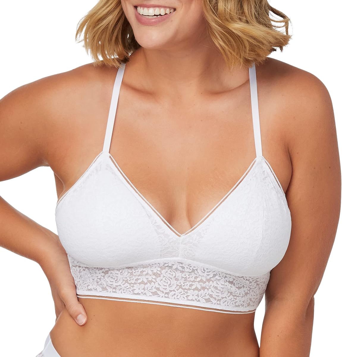 Women's Stretch Lace Longline Bralette