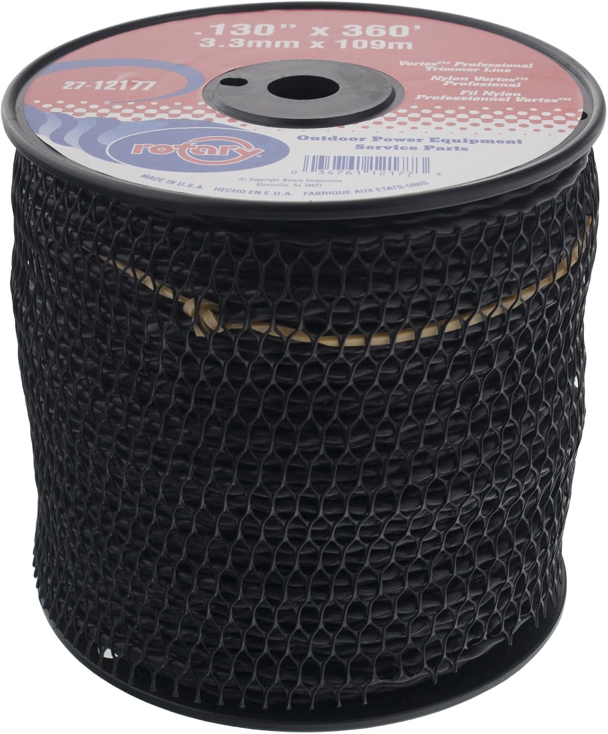Trimmer Line .130 Md Spool Black Vortex Line