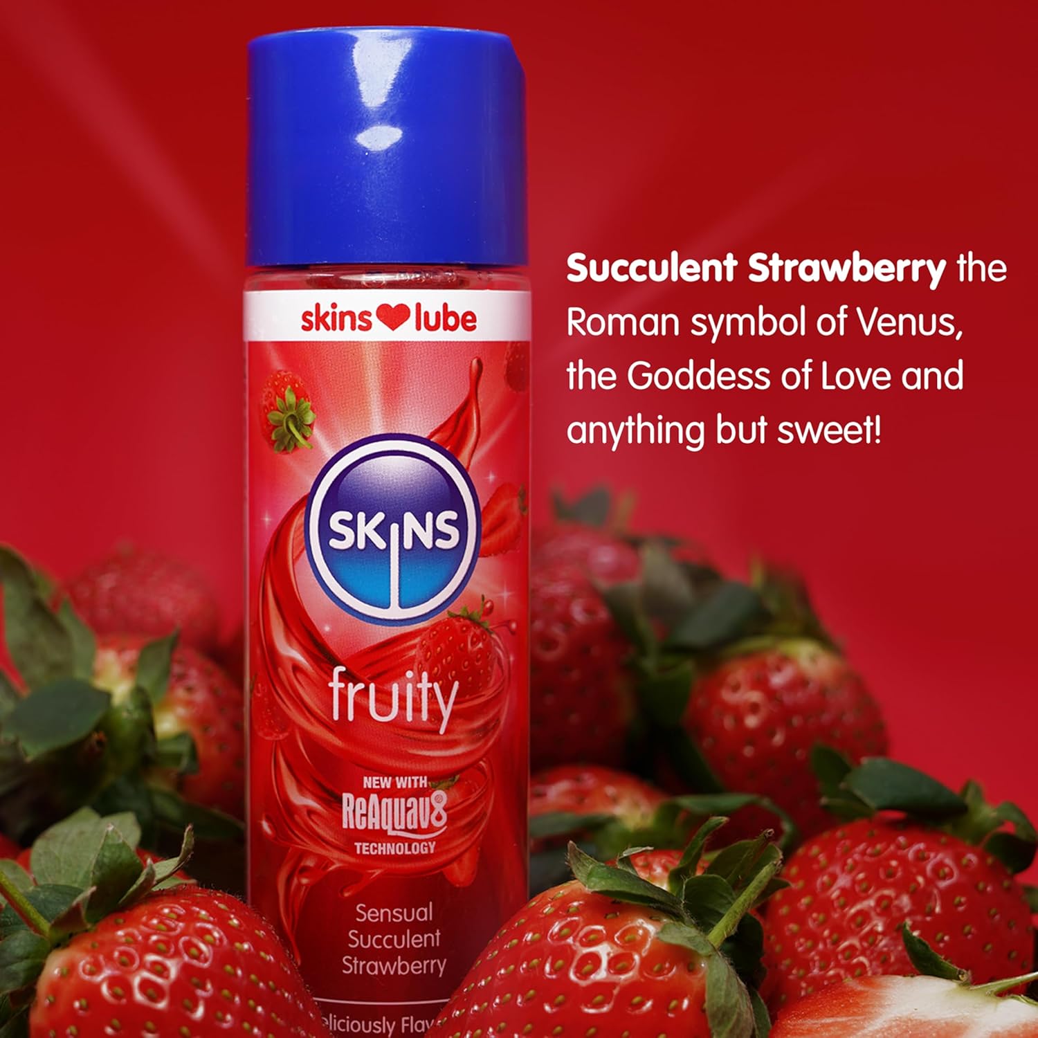 Skins Bundled Flavored Lube Gel - Flavored Adult Lube for Oral and Fruity Edible Lubricants - Strawberry + Mango & Passionfruit + Watermelon
