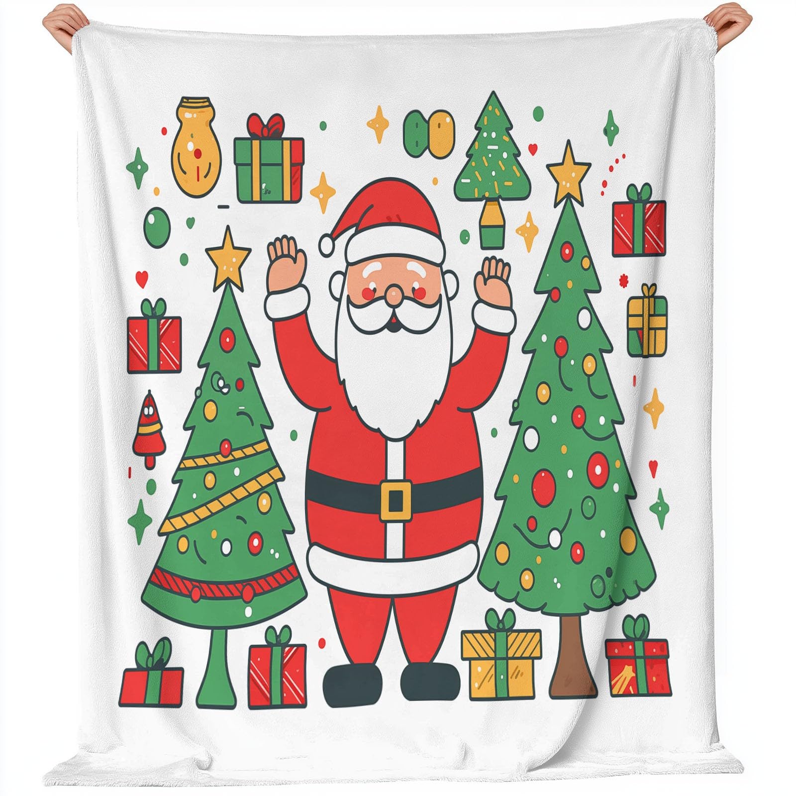 Couverture de Noël en flanelle contre le froid, plaid chaud de canapé 220 x 240