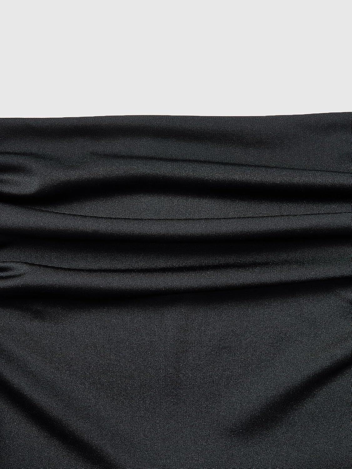 Women's Backless Mini Dress Summer Ruched Square Neck Ruffle Evening Party Club Dresses - Image 3