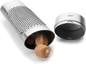 Lacor Nutmeg Grater, Stainless Steel Silver, 3 x 4.5 x 15 cm