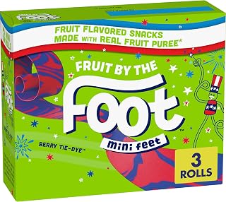 Fruit By the Foot, Berry Tie Dye, Mini Snacks, 3 ct | Gluten Free & Gelatin Free, Good Source of Vitamin C, Individually Wrapped