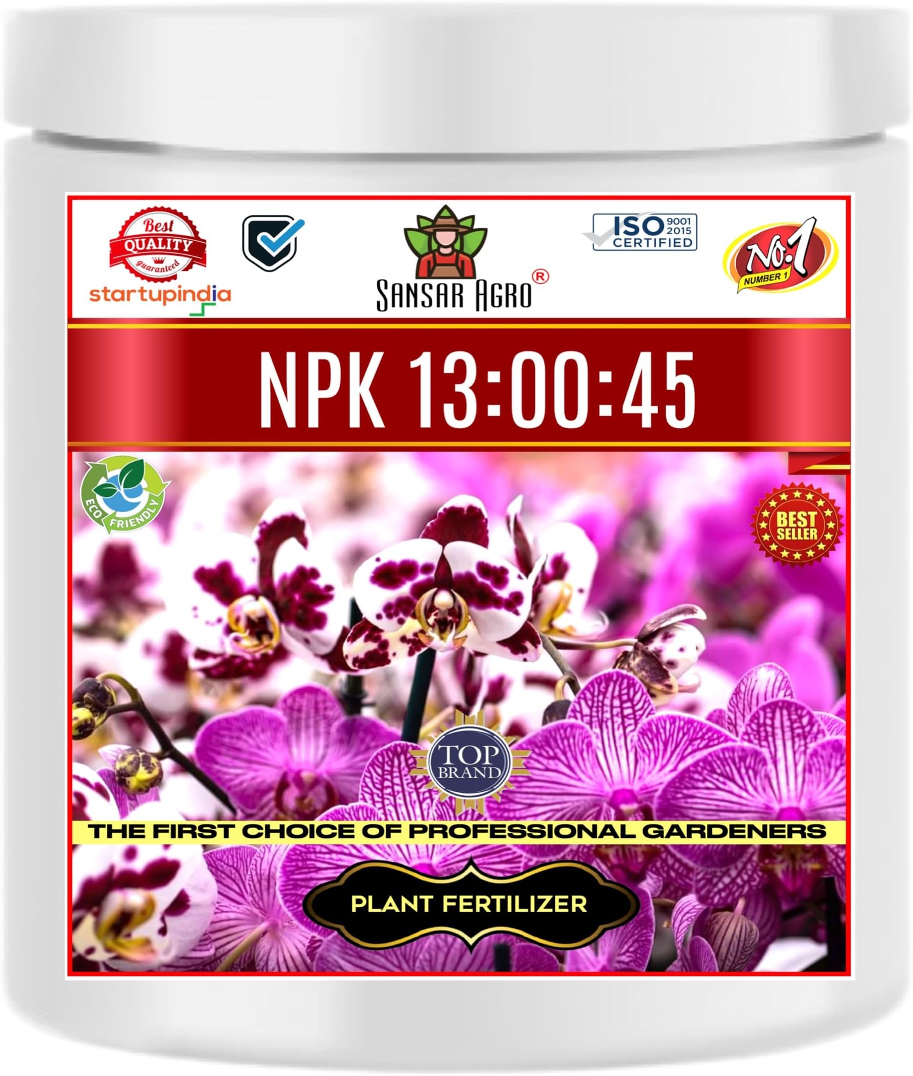 Sansar Agro® Npk 13:00:45 Fertilizer For Plants (200 Gm), Granules