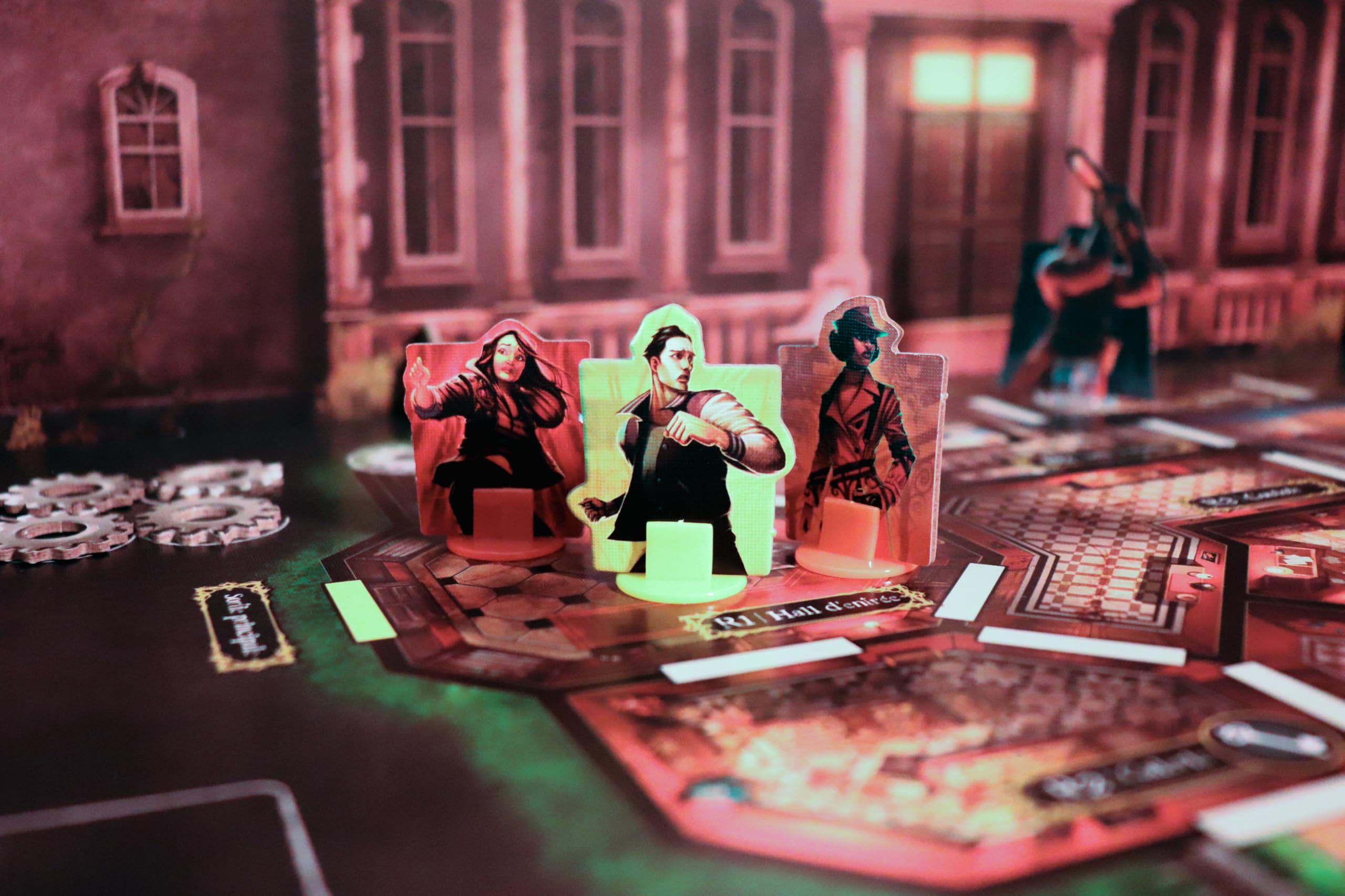 IELLO Terrorscape – Version Française – Jeu de Société d’Horreur Asymétrique et Coopératif, Survivants Contre Tueur | 2 à 4 Joueurs | 45 Min | Dès 14 Ans