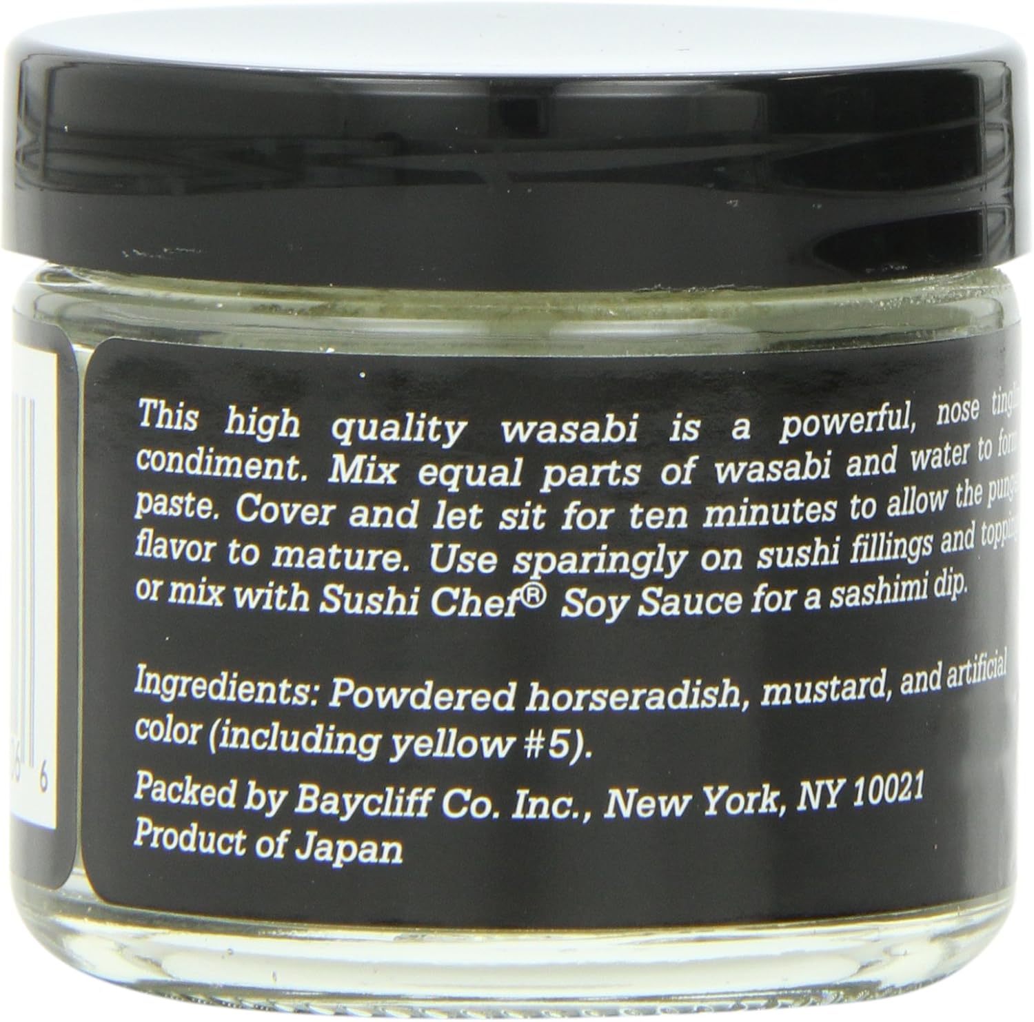 Sushi Chef Wasabi (Powdered Green Horseradish), 1-Ounce Glass Jars (Pack of 6)