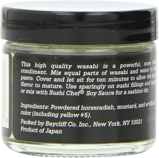 Wasabi en Polvo Sushi Chef 1 oz Pack de 6 Frascos miniatura 2