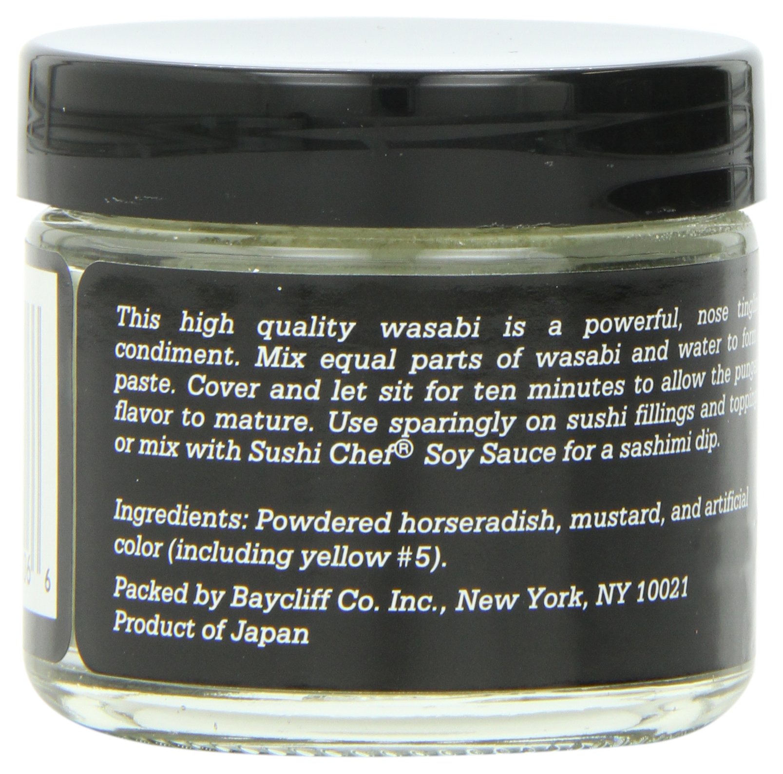 Sushi Chef Wasabi (Powdered Green Horseradish), 1-Ounce Glass Jars (Pack of 6)