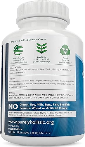 Miniatura 3 de Complejo de citrato de calcio de 1000 mg + CoQ10 100 mg - 365 cápsulas veganas + paquete de 240 cápsulas blandas - Sin vitamina D - Fabricado en