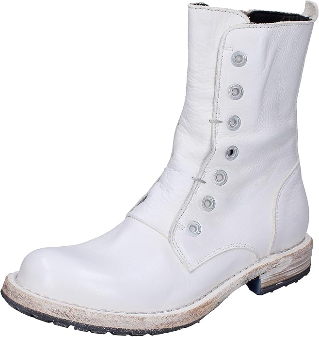 MOMA Women Leather White Boots 3.5 UK Amazon.co.uk Fashion