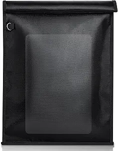 Large Faraday Bags for Laptop (17 x 15 inches) Signal Blocking Faraday Cage, Cell Phone Signal Blocker, Anti-Tracking RFID Faraday Pouch