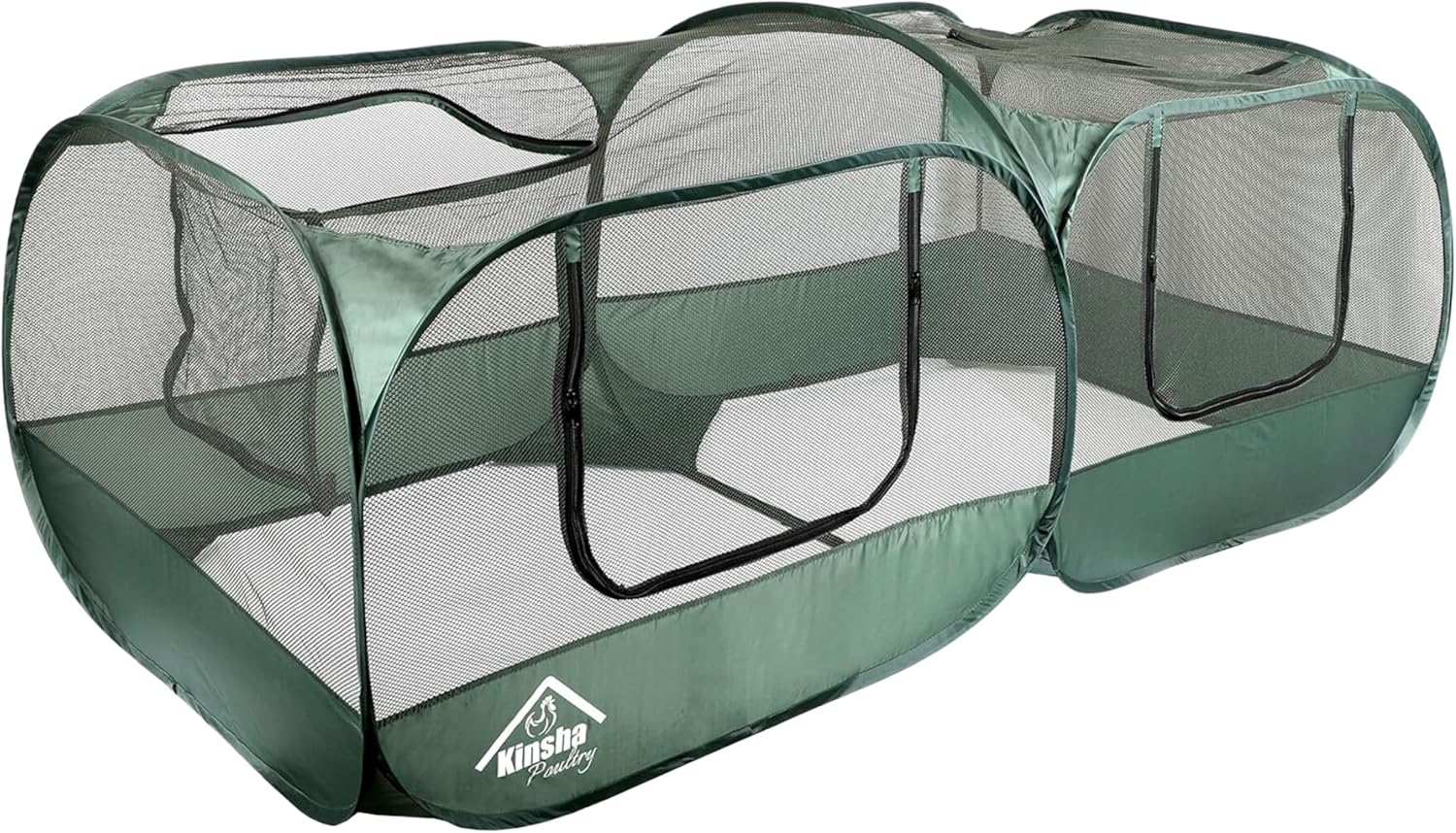 Kinsha Portable Chicken Coop Chicken with a New Upgraded Detachable Bottom Cover for Small Animals Foldable Outdoor Indoor Enclosure Chicken Pen- and Complete with a Feeder Bowl and Storage Bag