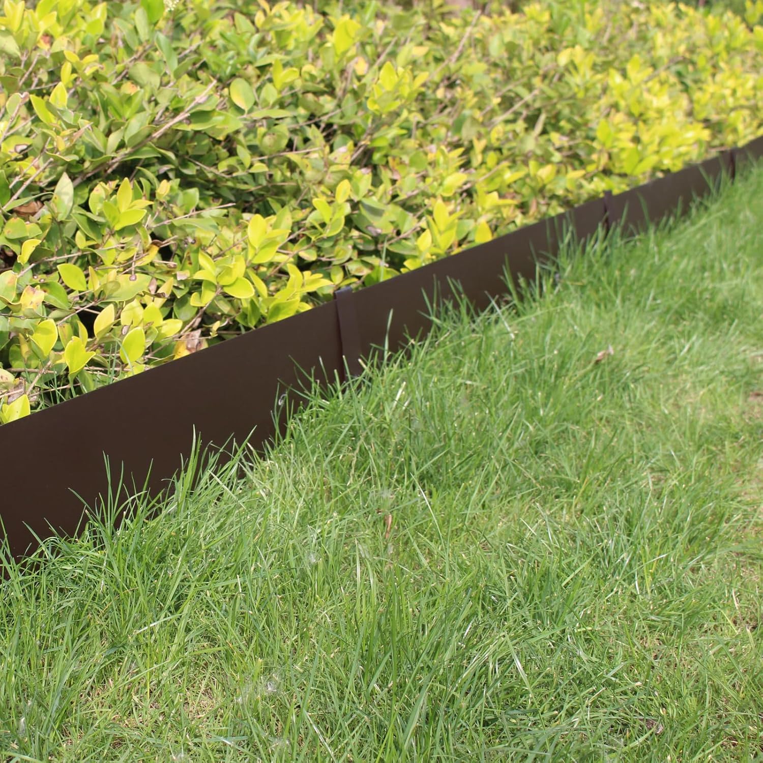 40" L x 8" H Metal Landscape Edging, 6 Pack Heavy Duty Galvanized Steel Garden Edging, Hammer-in Metal Edging for Landscaping for Lawn, Pathway, Yard