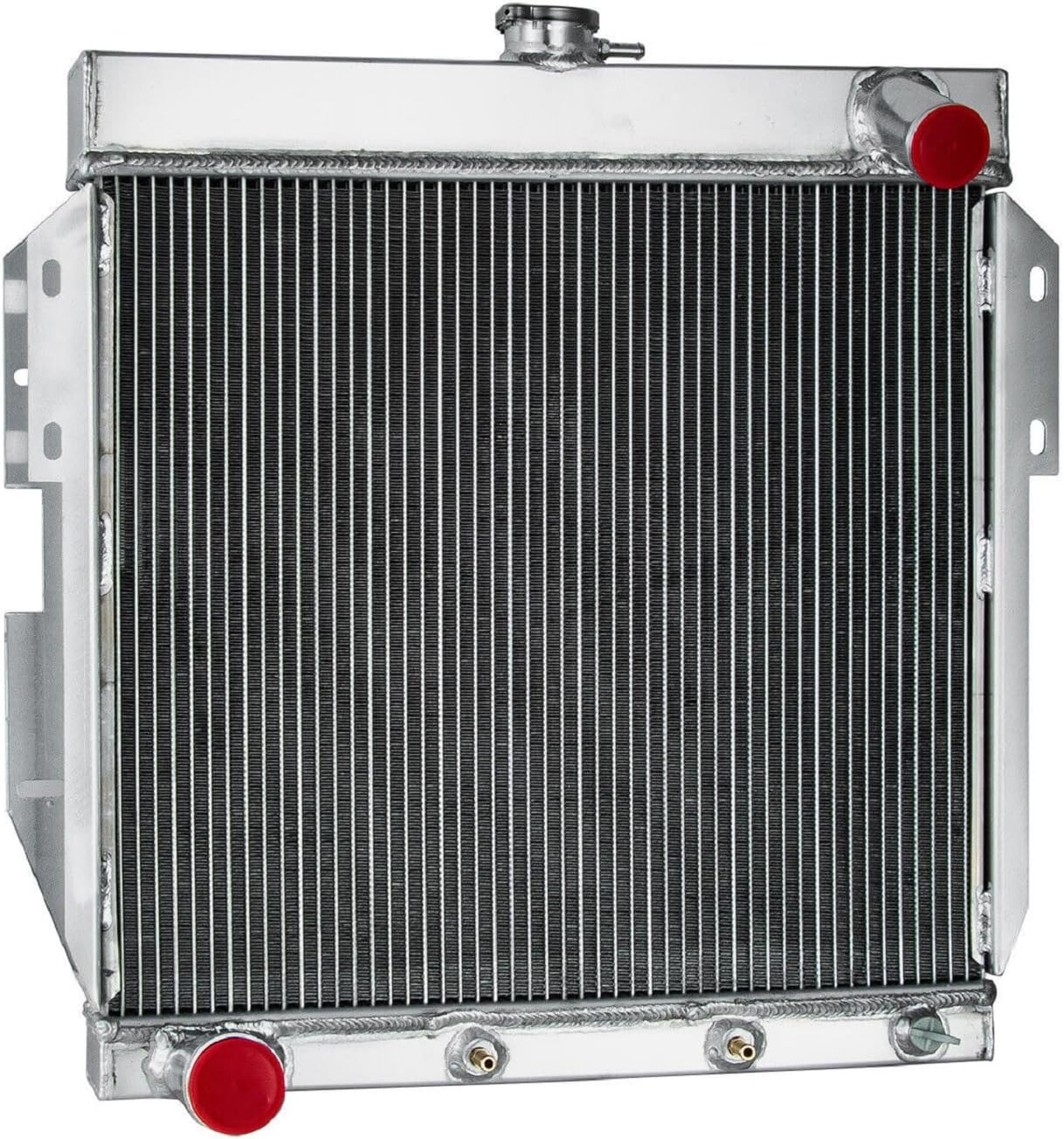 Aluminum Radiator Fit for 1955-1957 1966 Ford Thunderbird T-Bird TBird 4.8L 5.1L V8 4 Row Core Radiator 55 56 Thunderbird Radiators