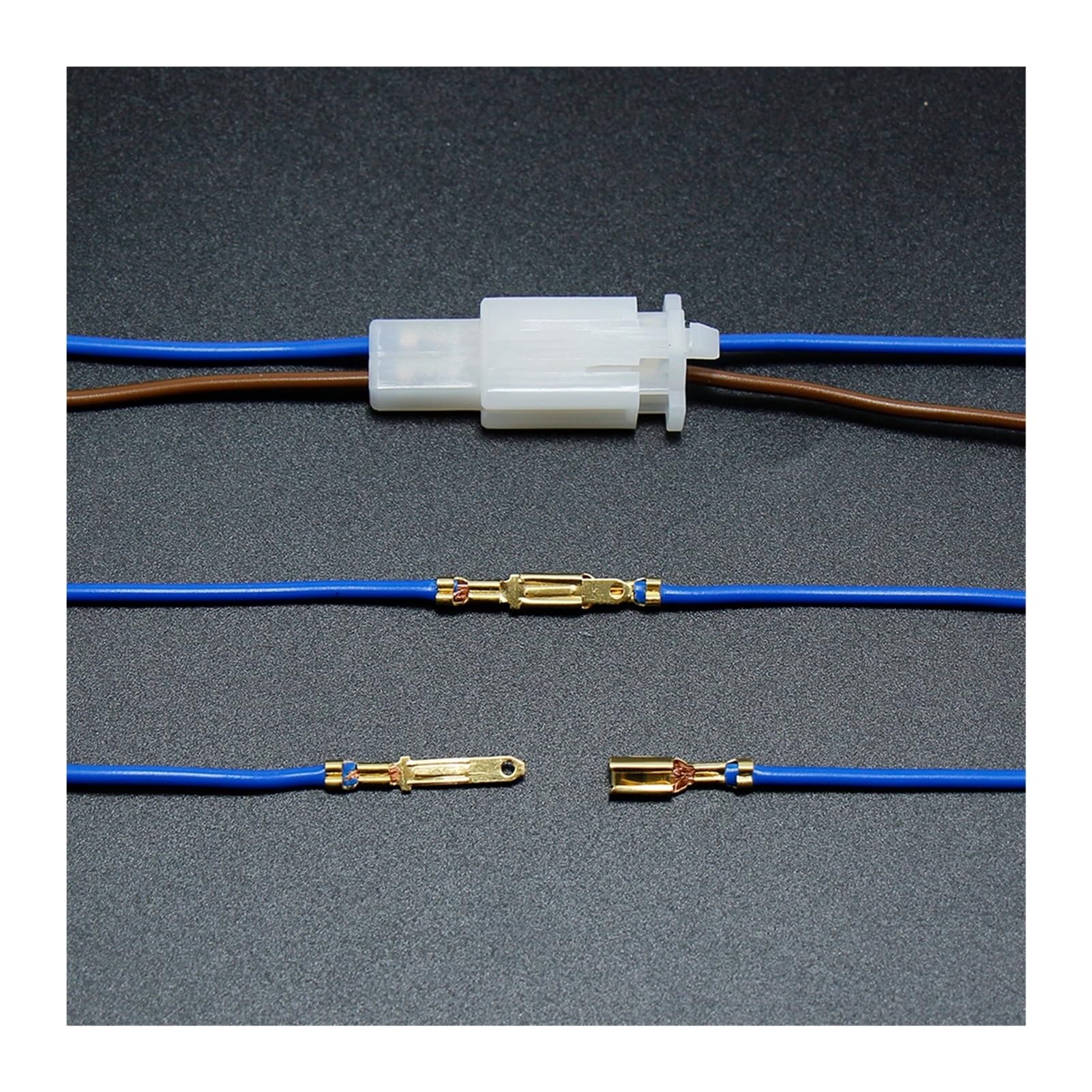 200/240 PCs Auto Motorradboot elektrisch 2,8 mm 2 3 4 6 Stift Drahtanschluss Stecker fester Haken männliche weibliche Klemmen 2.8 Stecker (Color : 4P 250PCS 7041A)