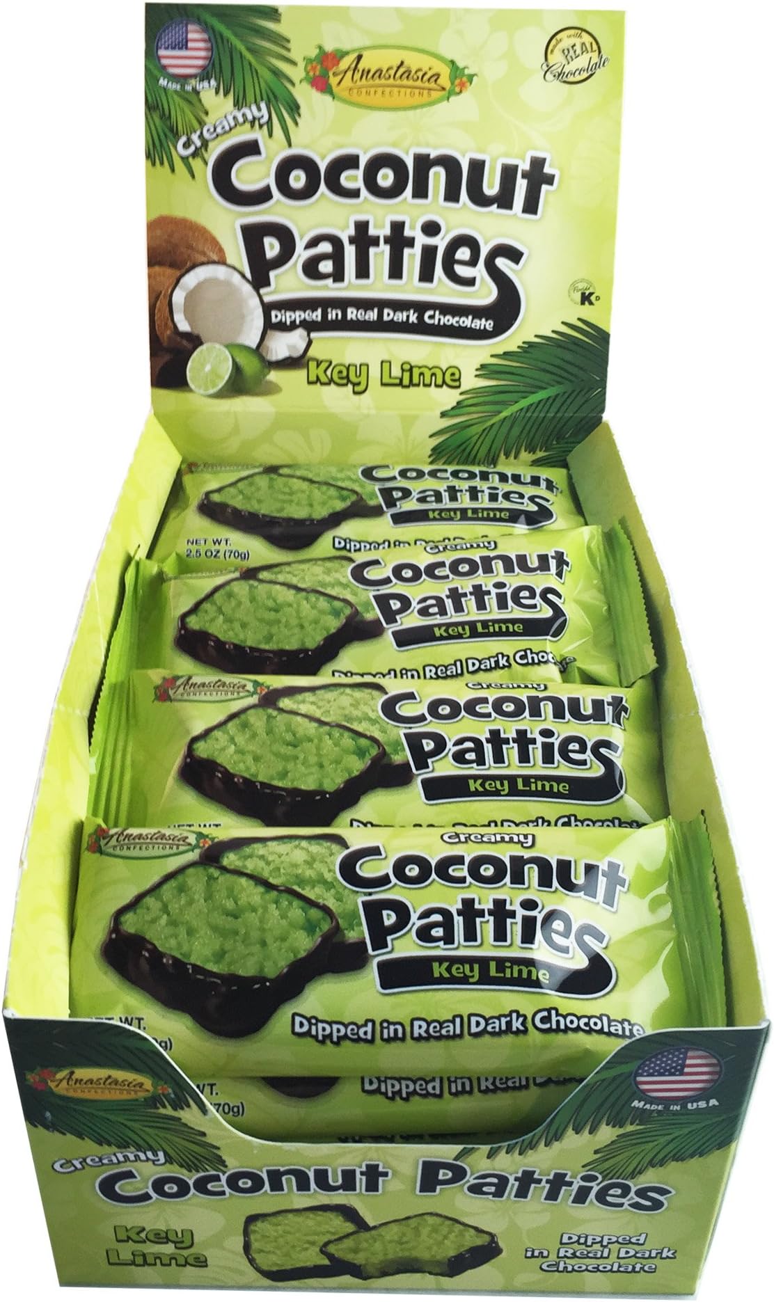 ANASTASIA CONFECTIONS Key Lime Coconut Patties