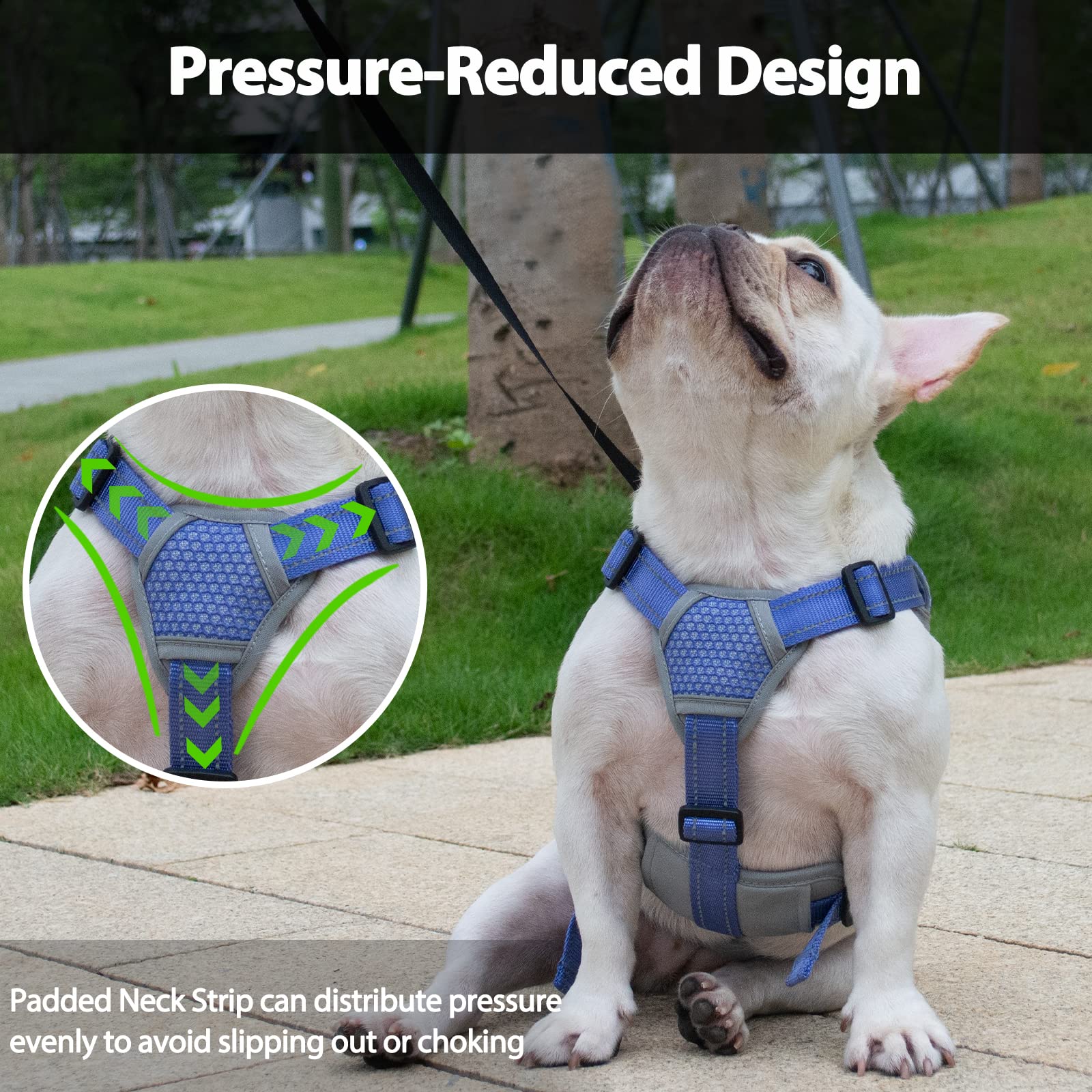 Huntboo Escape Proof Harness, Geen Slip Hondenharnas Escape Proof