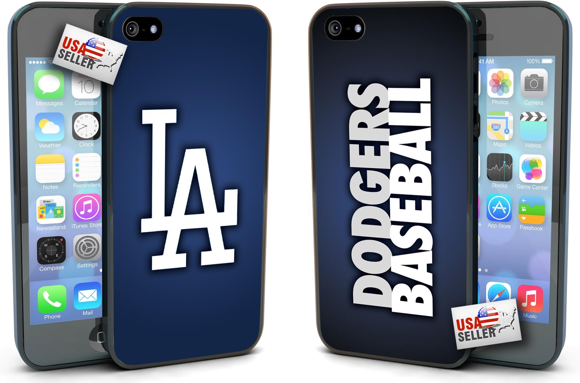 Log Angeles Dodgers 'Dodgers Baseball' Hard Case COMBO TWO PACK for iPhone 5/5s