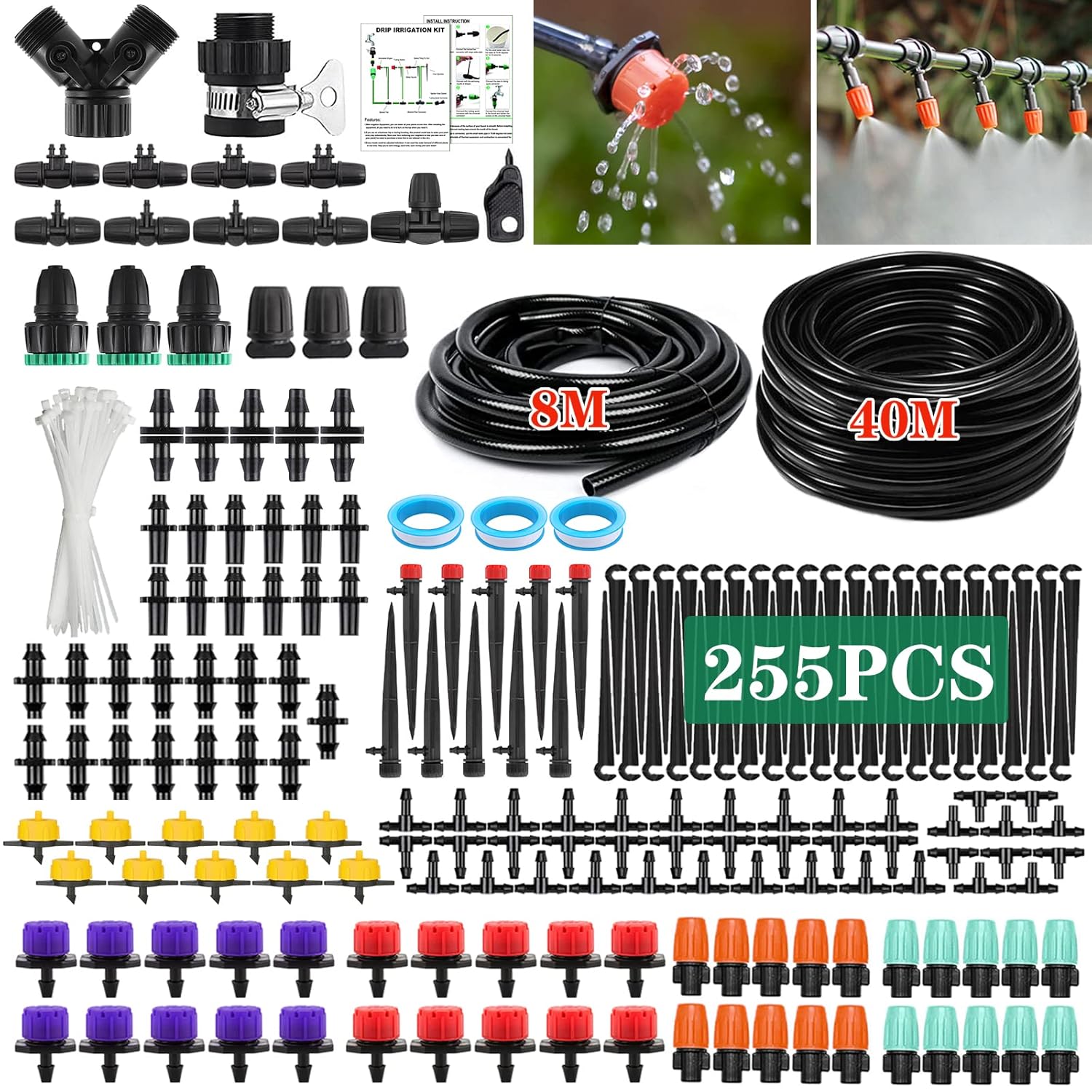 STLOVe Bewässerung Kit Micro Drip Garten Garten Ssystem DIY Pflanzen