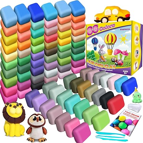 ESSENSON Air Dry Clay 88 Exciting Colors