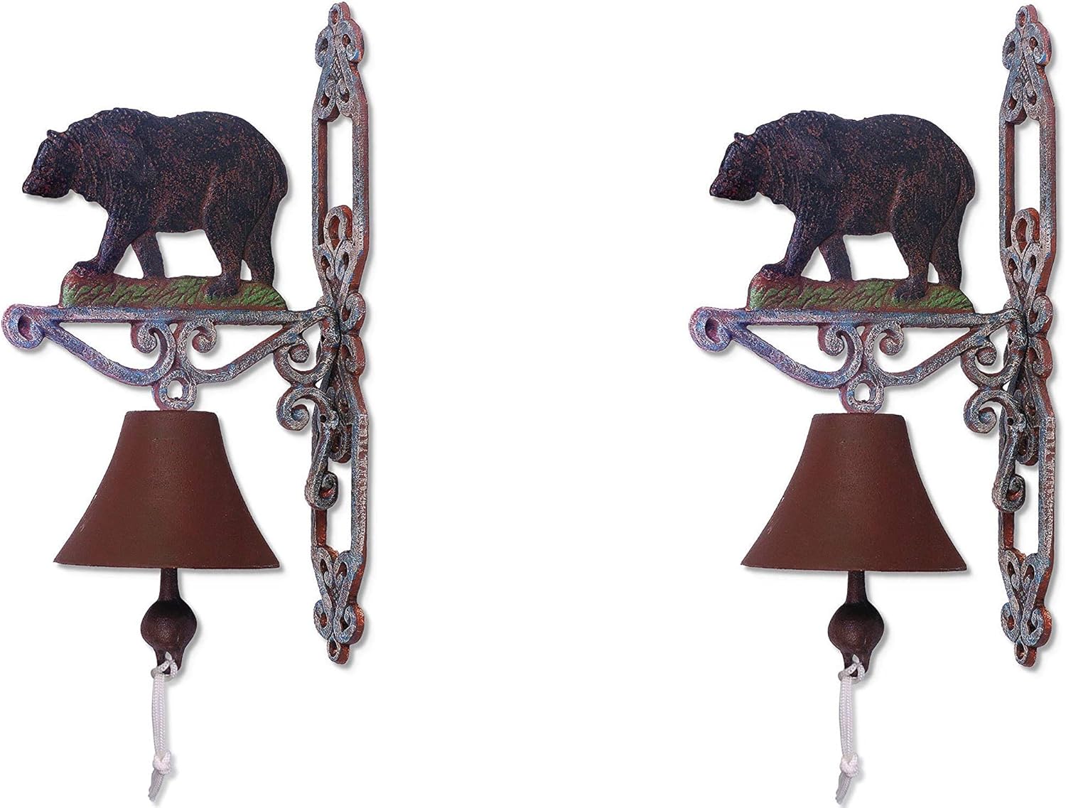 Sunset Vista Designs Wilderness Wonders Bear Bell, 14-Inch Tall (Pack of 2)