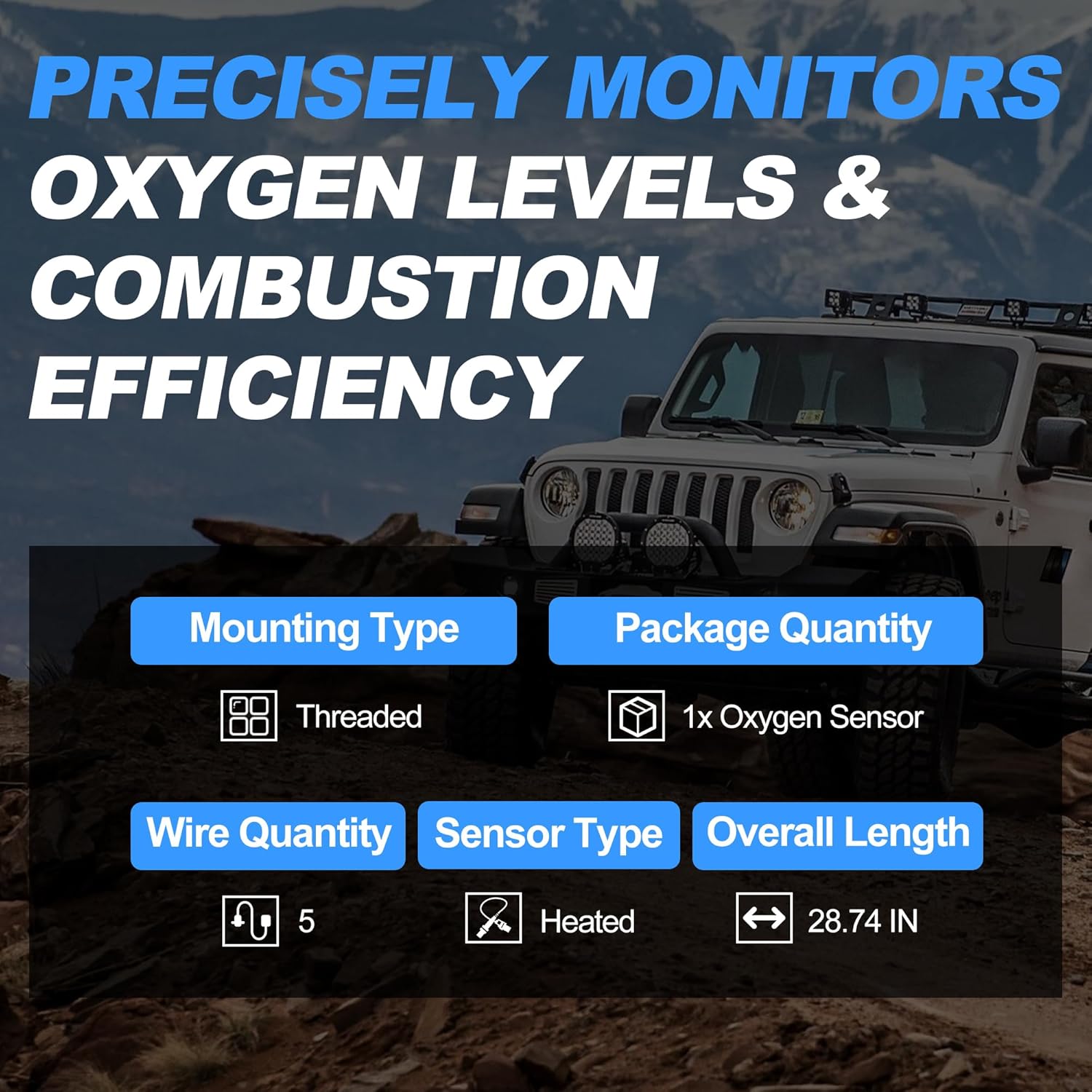 2345076 Oxygen Sensor Upstream O2 Sensor Compatible with Ford 2010-2016 F150, 2010-2020 Expedition, 14-19 Fiesta, 15-19 Transit 150 250 350, 2010-2020 Navigattor