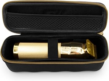 CASEMATIX Cordless Clipper Barber Case Compatible with Babyliss Hair Clippers, Trimmers and More Up to 6.75 Inches - Travel Case for Hair Stylist Supplies Does No Fit Larger Clippers - Case Only