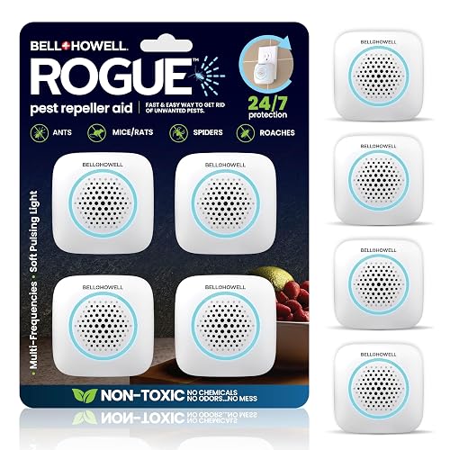 Bell+Howell Ultrasonic Pest Repeller Indoor 4 Pk, Mice Repellent Indoor