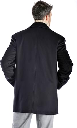 Cashmere Boutique 30% Cashmere/70% Wool Men's Double Breasted Pea Coat