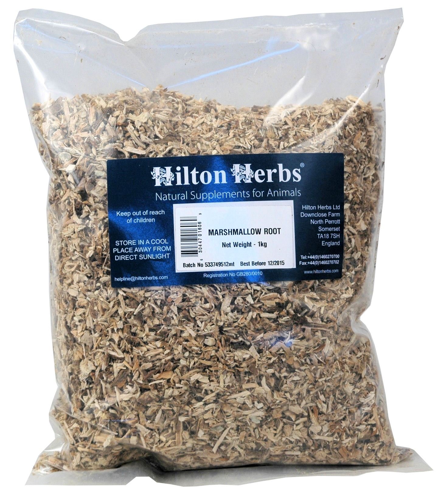 Hilton Herbs Unisex's HHS1160 Marshmallow Root, Clear, 1 kg