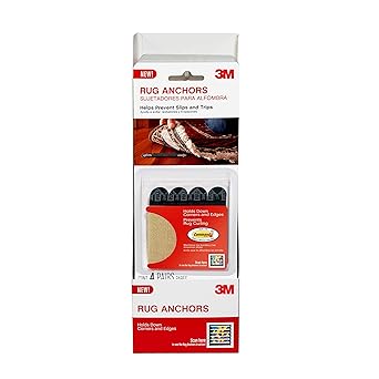 Amazon.com: 3M Rug Anchor, 4 Strip Pairs, Designed to Hold Down Rug ...