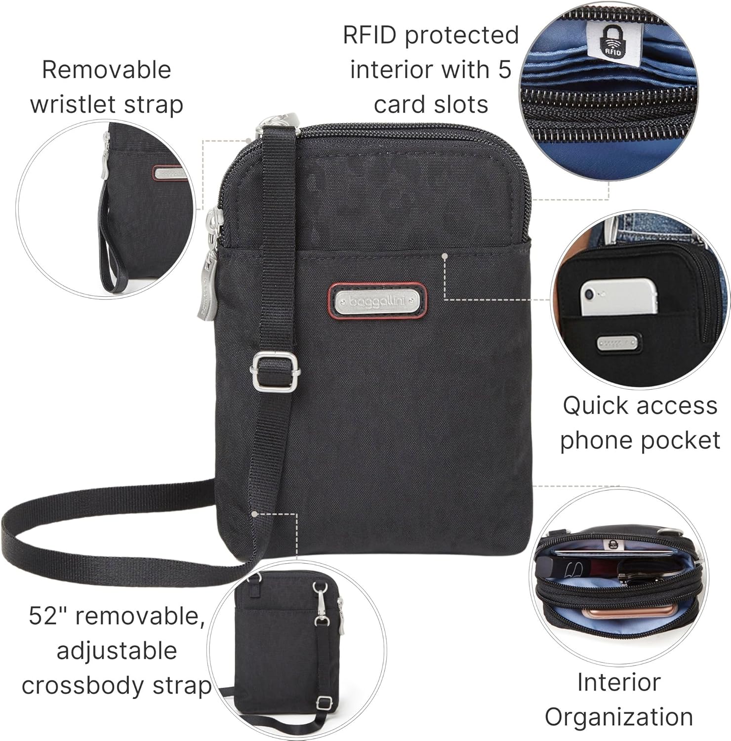 Baggallini RFID Crossbody with Personal Security Jamaica Ubuy