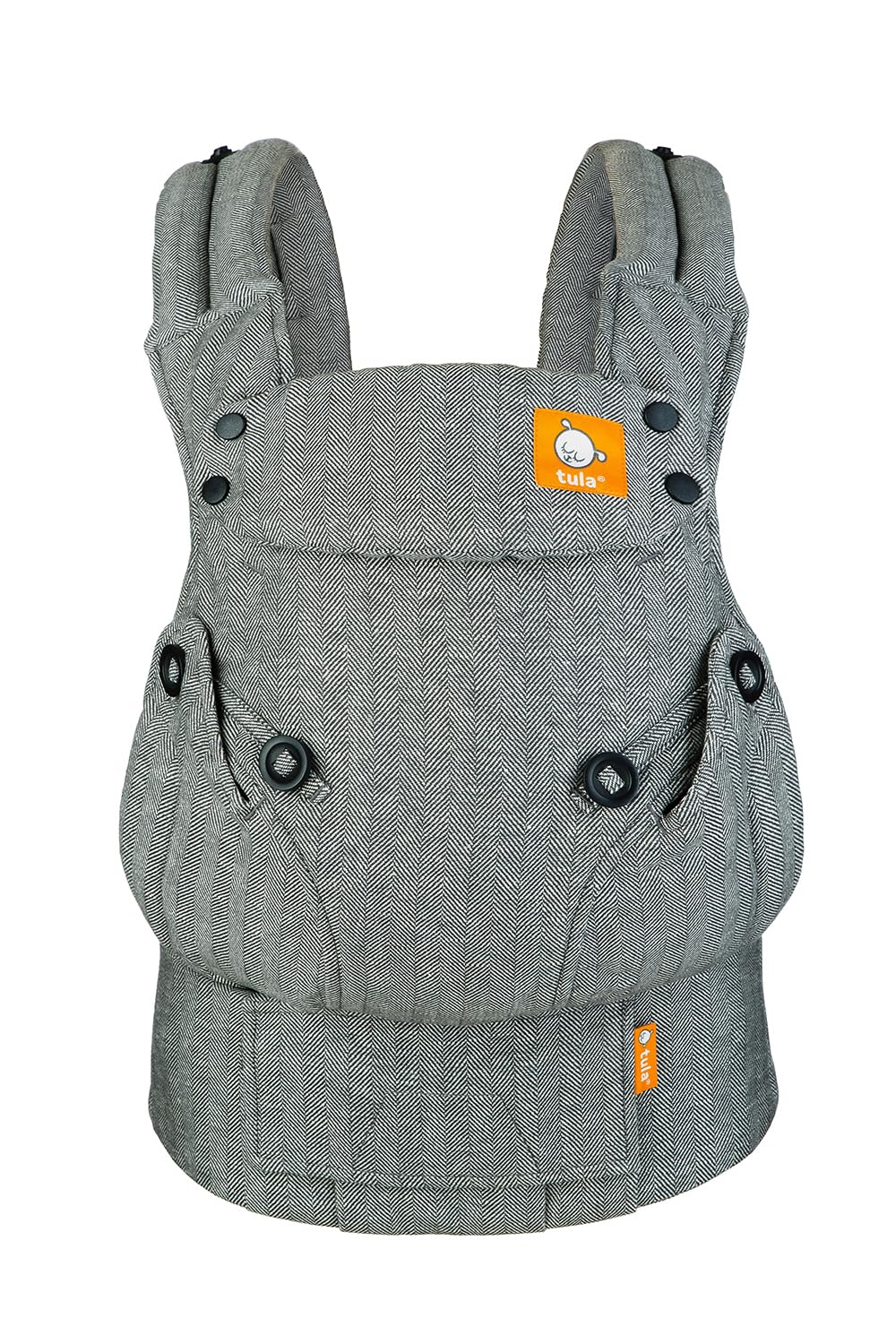 Tula Classic Explore nosidełko dla noworodków ergonomiczne i ewolucyjne lniany plecak do przodu lato do przodu 3 w 1, 3,2 do 20,4 kg, popiół
