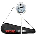TANSO Wraith Strung Badminton Racket (32 Lbs Tension, Recommended by Padukone School of Badminton, 77 Grams Ultra Light Weight Full Carbon Fiber with Premium Strings and Full Racquet Cover) gallery image