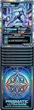 Agility Maxed RPG Trading Card Stats Collectible Holographic Cardboard Cutout Standee Standup