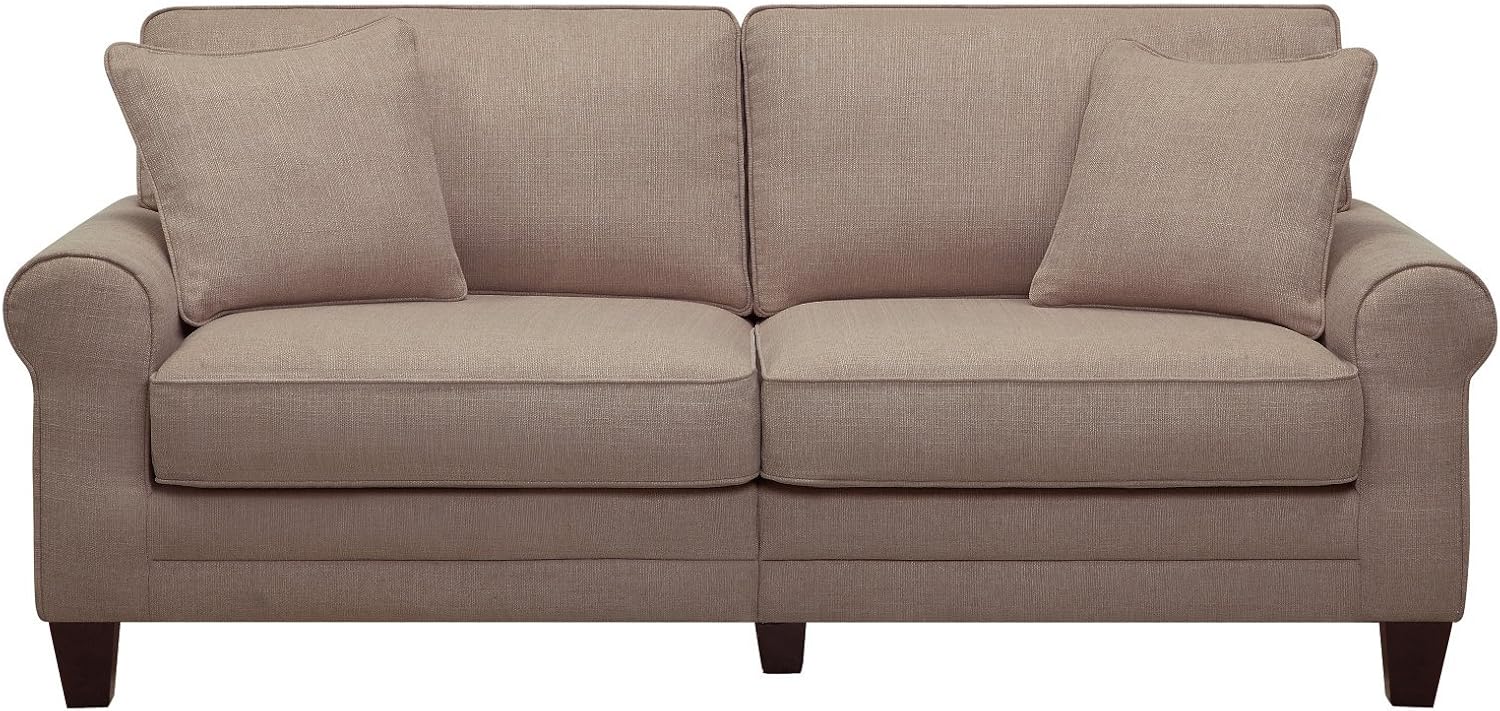Serta RTA Copenhagen Collection 73" Sofa in Ironwood Brown,