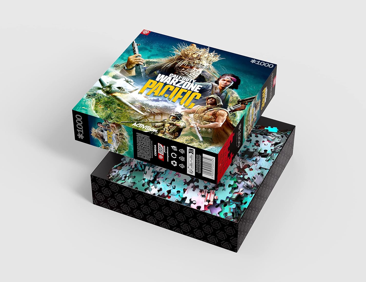 Good Loot Gaming Puzzle Call of Duty Warzone Pacific 1000 Art Game for Adults and Teenagers Puzzle with 1000 Pieces Computer Game Inspired Computer Game 68x48cm