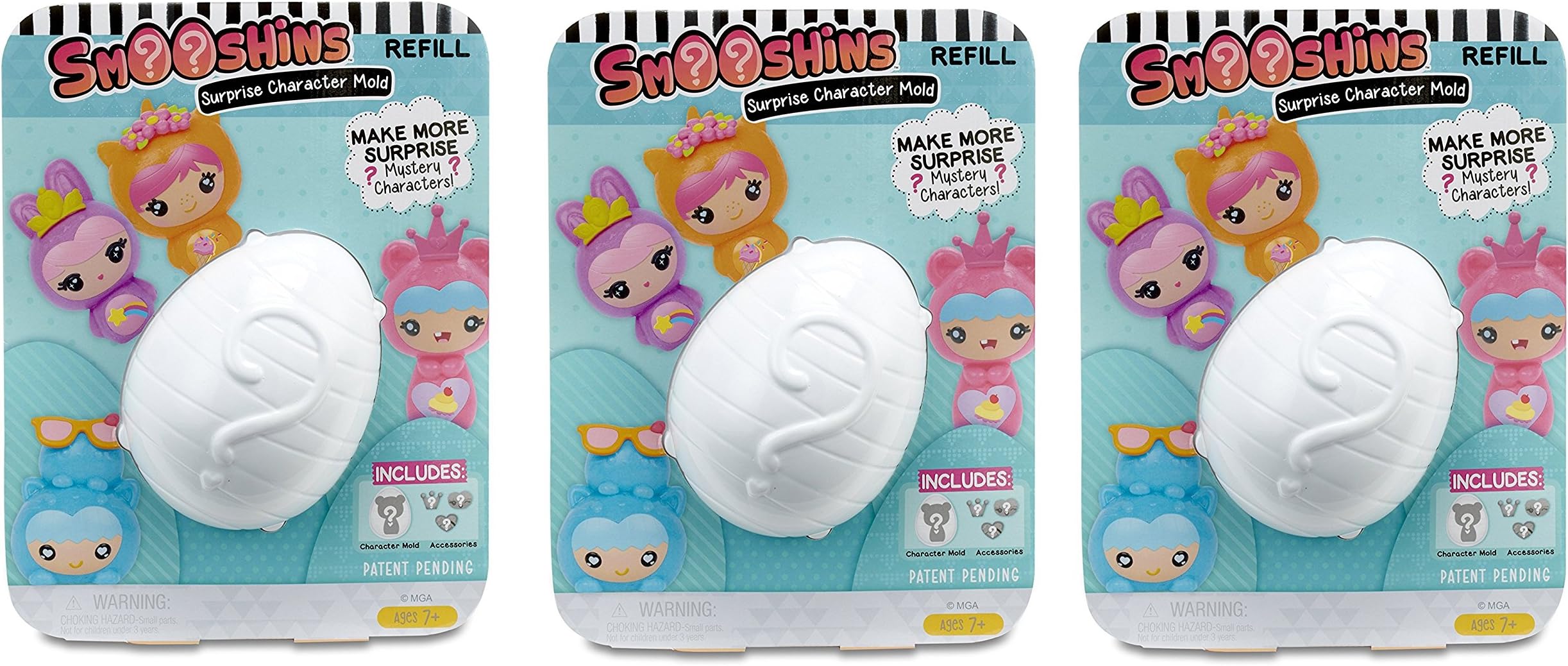 Surprise Character Mold Refill Bundle - 3 Unique Sets of Series 1