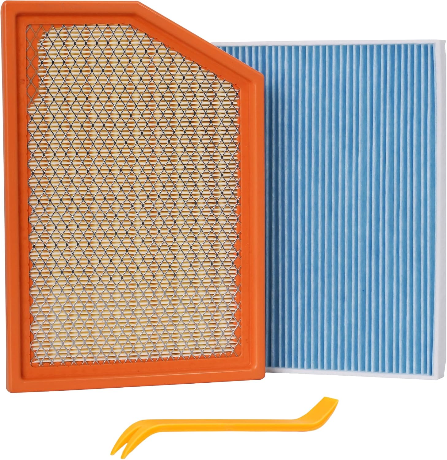 Engine Air Filter&Cabin Air Filter Combo Pack-Compatible with Jeep Cherokee 2014 2015 2016 2017 2018-CF12000&CA11877