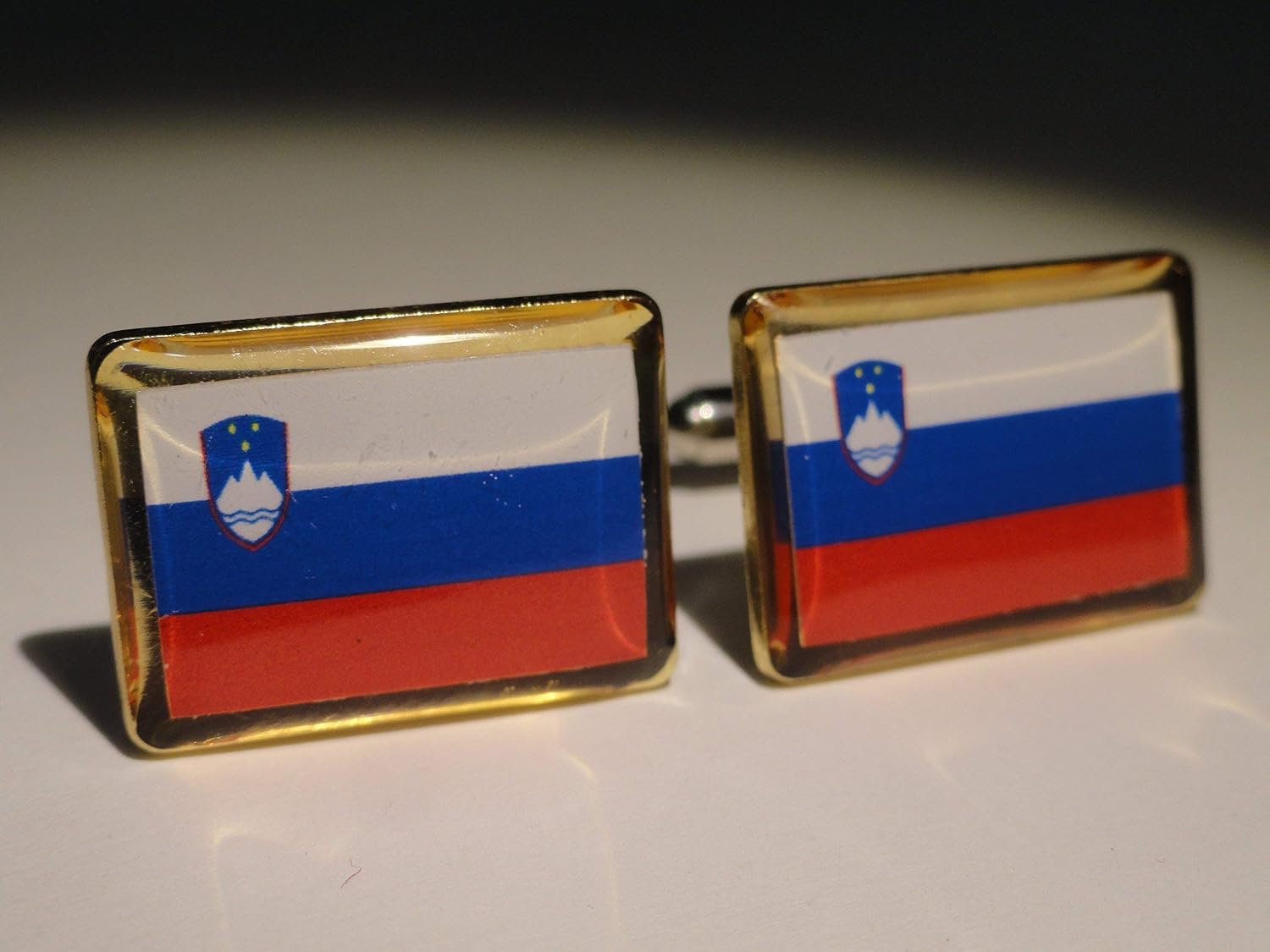 Slovenian Flag Cufflinks, Lapel Pins, Tie Bars, Earrings, Jewelry and Accessories